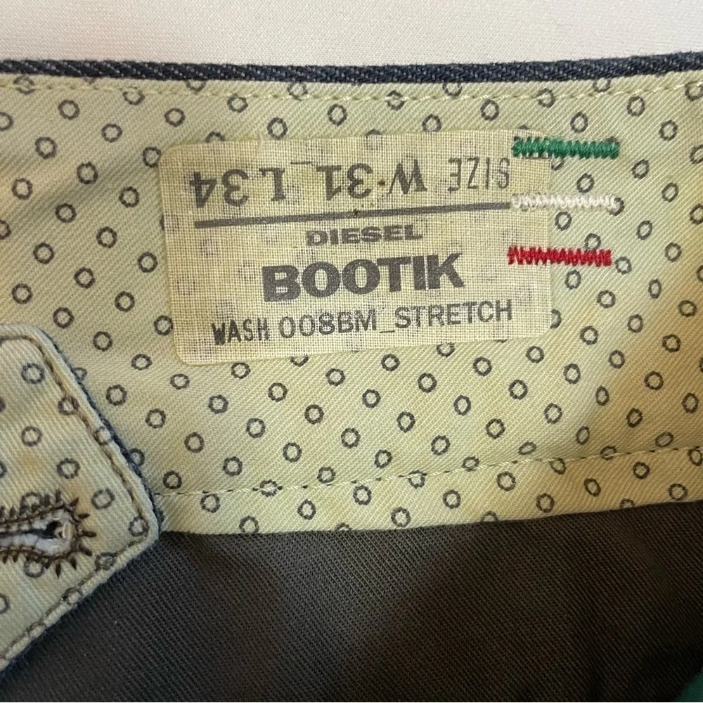 NWT New $240 Diesel Bootik Blue Jeans Made In Italy Size 31 x 34